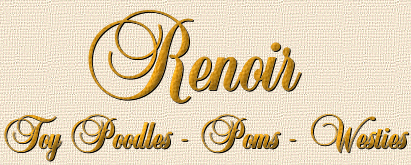 Logo Renoir Toy Poodles, Pomeranians and Westies